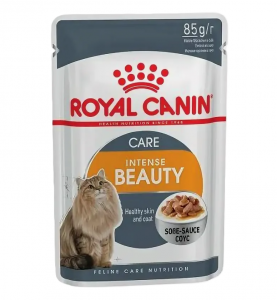 Корм для кошек Royal canin intense beauty в соусе 85 г пауч